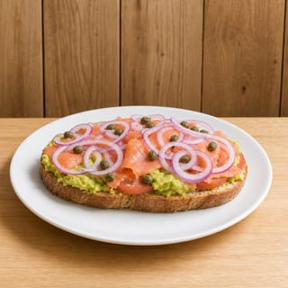 #15 Avocado Toast with Smoked Salmon