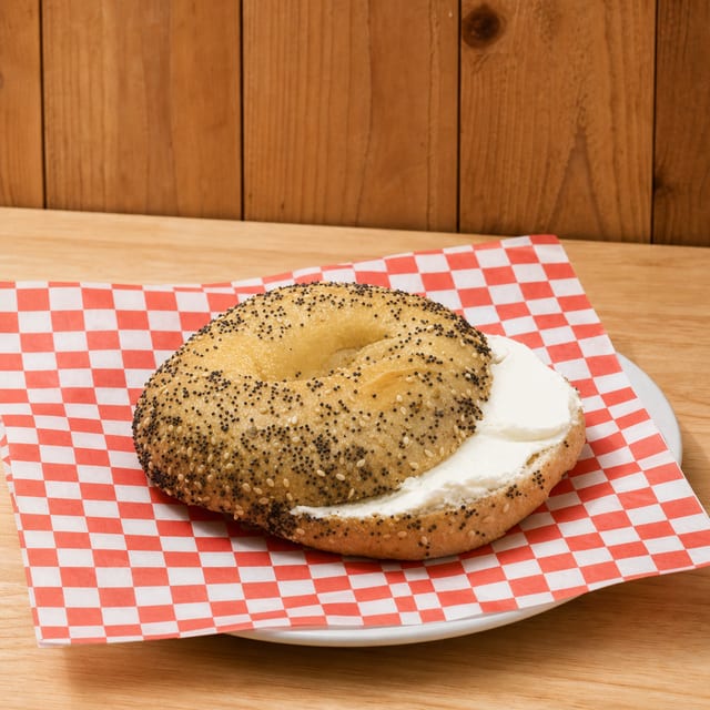 #9 Bagel with Cream Cheese.