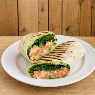 Sweet Chili Salmon Avocado Wrap