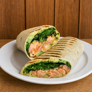 Sweet Chili Salmon Avocado Wrap