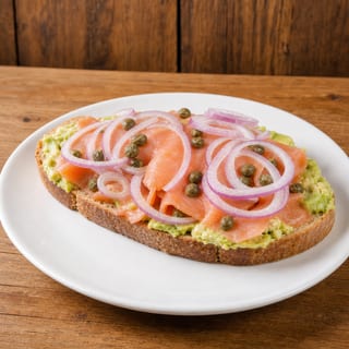 #15 Avocado Toast with Smoked Salmon